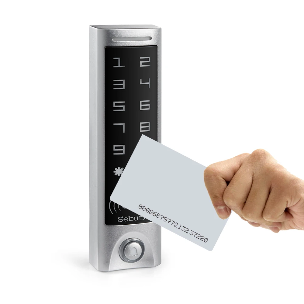Sebury metal waterproof H&EM card reader wiegand proximity keypad reader