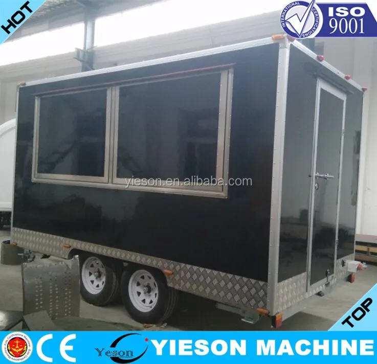 Model YS-FB400 hot dog cart trailer van food cart for sale mobile kitchen food trailer mobile food