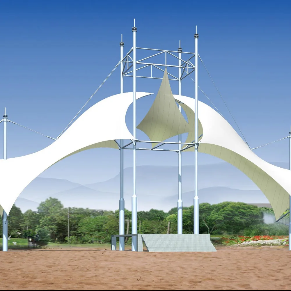 
Modern Design Metal Structure with Membrane Roofing for Shed 