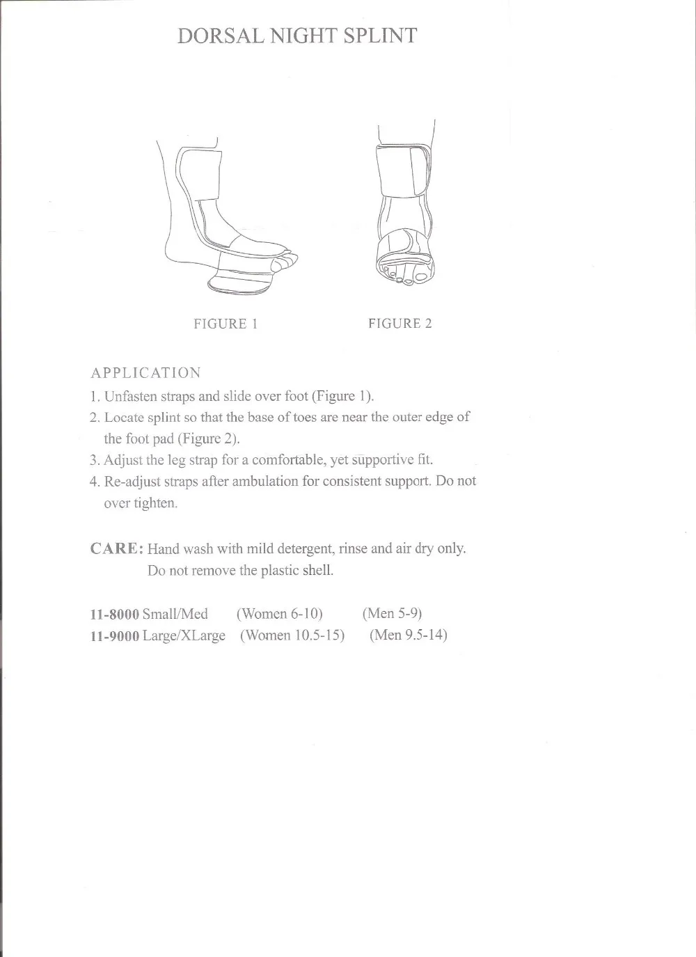 2023 Professional Medical Soft Plantar Faciitis Brace Dorsal Night Splint Ankle Foot Drop Orthosis Splint