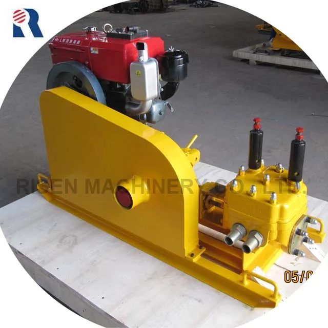 Single Piston Double Acting Cement Grout Pump / Grouting Machine