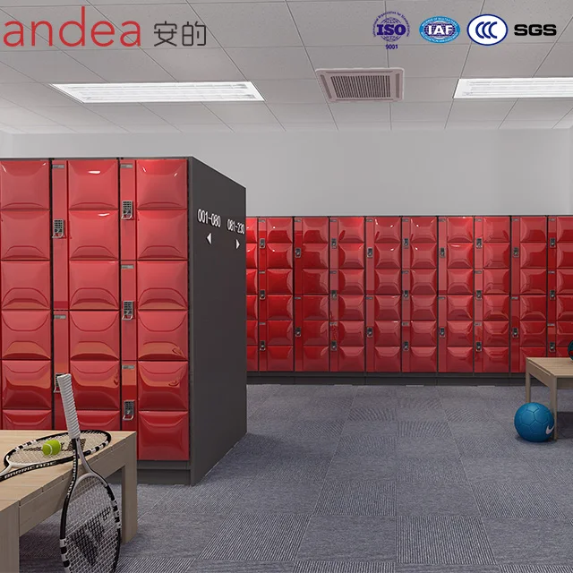 Kids sports metal wire mesh golf locker self-service metal locker for Andea brand