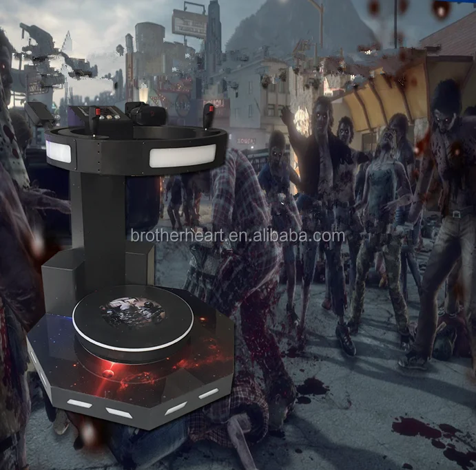 hot selling 9d treadmill equipment vr standing platform simulator with vive handle