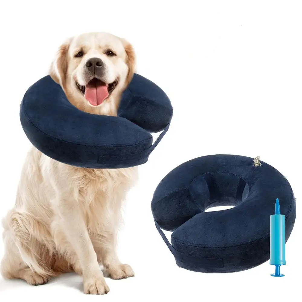 Wholesale Large Dog Cone Soft Recovery Surgery Protective Inflatable Pet Dogs Collar
