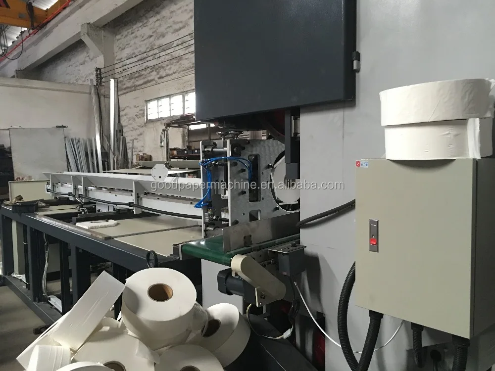 
Automatic bathroom paper band saw cutter hand towel maxi roll toilet paper cutting machine 