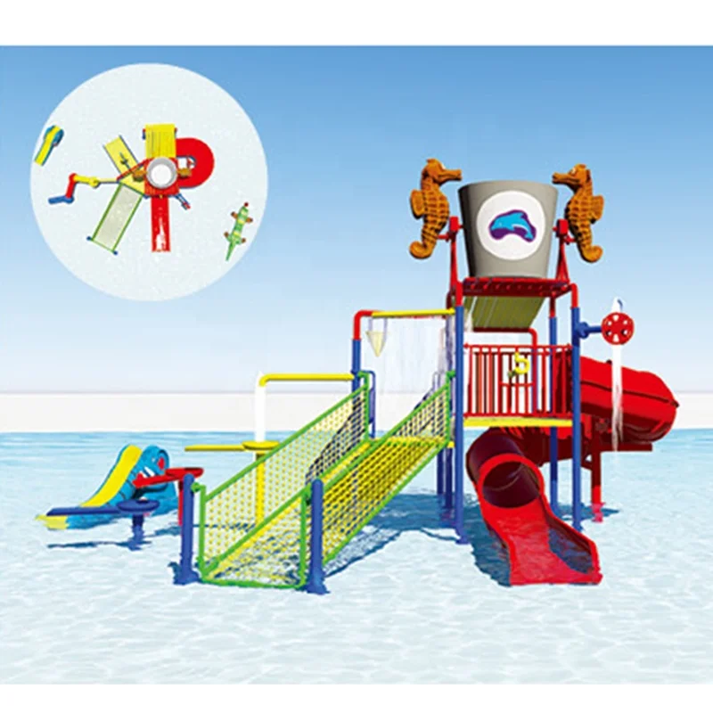 Large Plastic Outdoor Water Park Playground Equipment For Sale water slide equipment