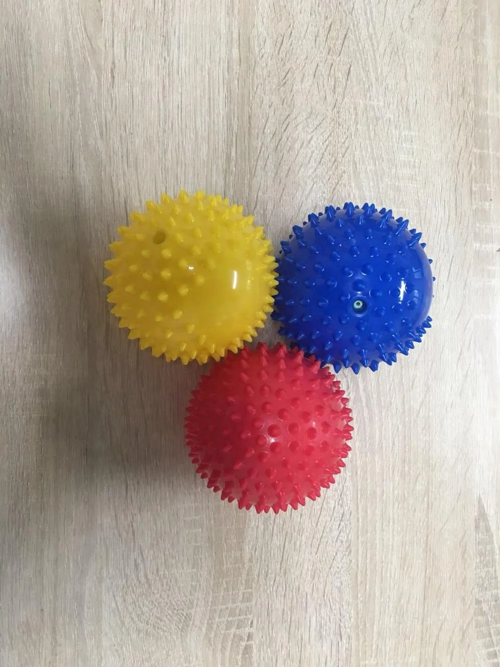 Diameter 9CM Inflatable Massage Ball Soft PVC Toys Indoor for Kids Colorful Ball Plastic Ball Custom Logo Printed Customized