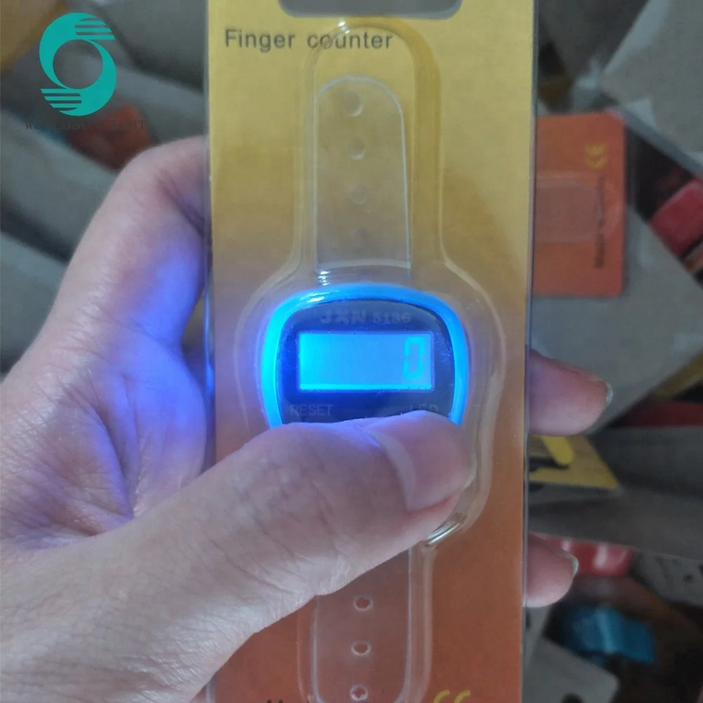 Electronic Row Counter Finger Ring Golf Digit Stitch Marker LCD finger counter