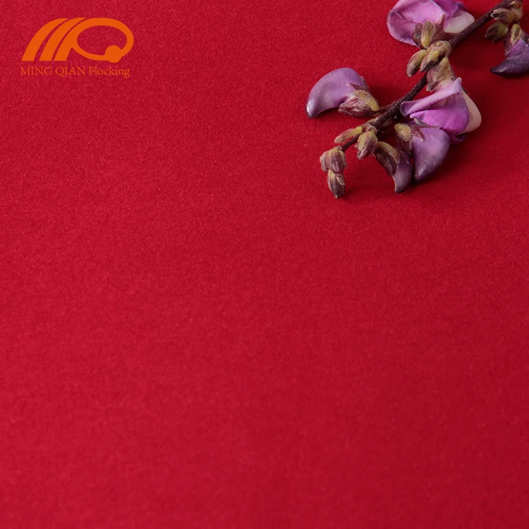 Red Nonwoven Velvet Lining For Jewelry Box