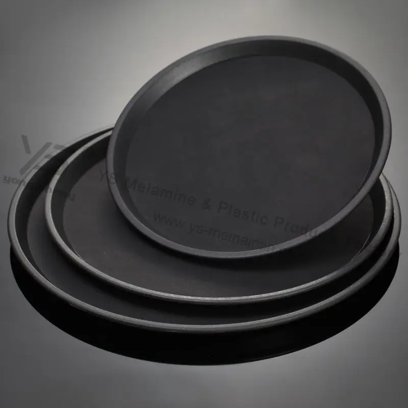 unbreakable shidproof trays rounded plastic trays