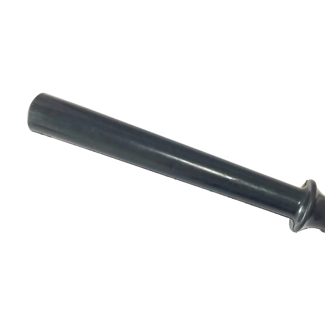 police anti riot rubber batons with fiberglass core
