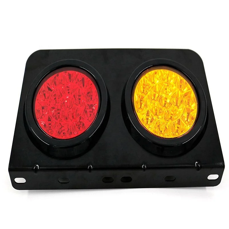 Светодио дный грузовик прицеп задние фонари с железным кронштейном база водонепроницаемый дный задний фонарь бар