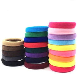 Красочные нейлоновые вязаные резинки для волос, эластичные резинки для волос, Оптовая продажа