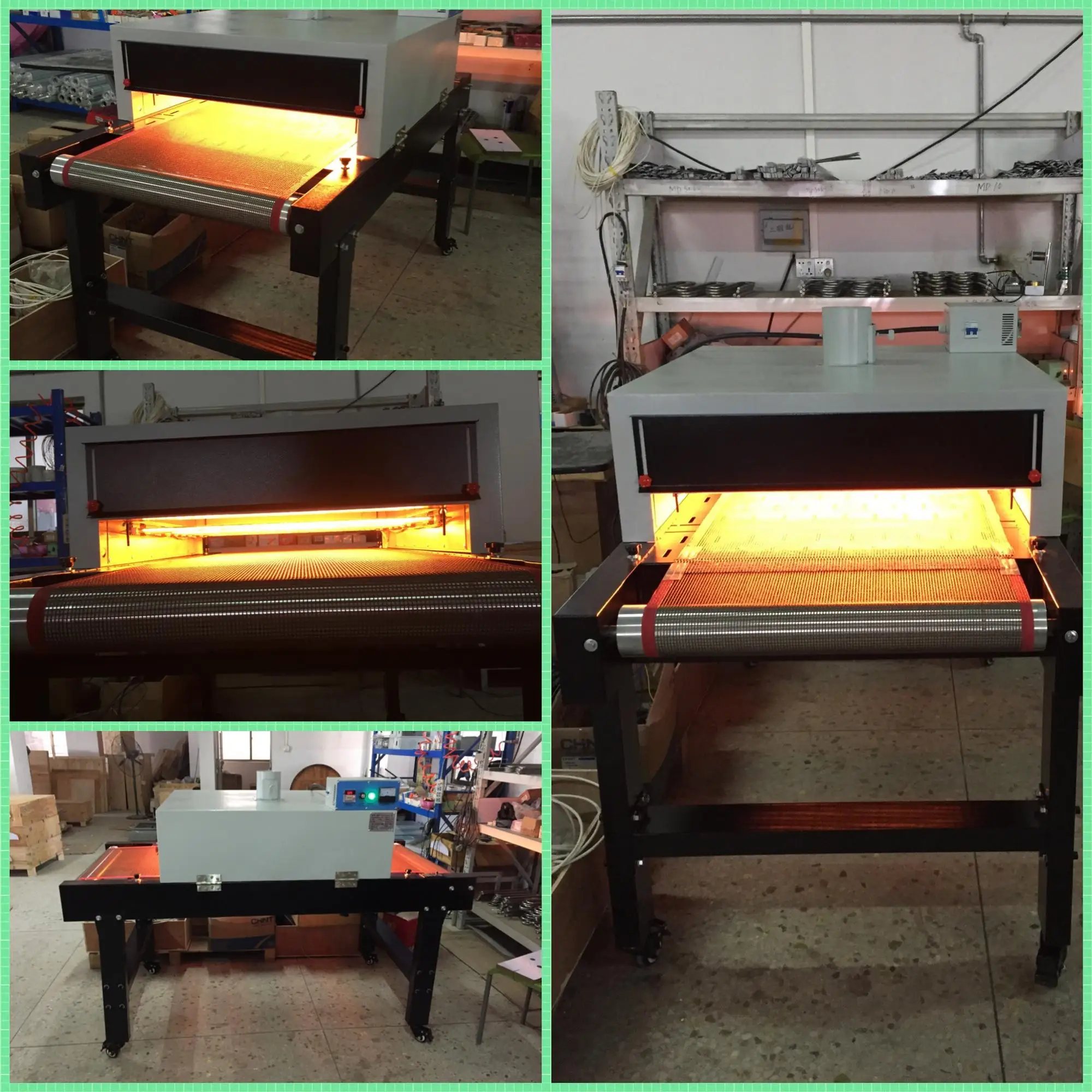 ND1865 IR tunnel dryer power saving for T-shirt screen printing conveyor tunnel dryer