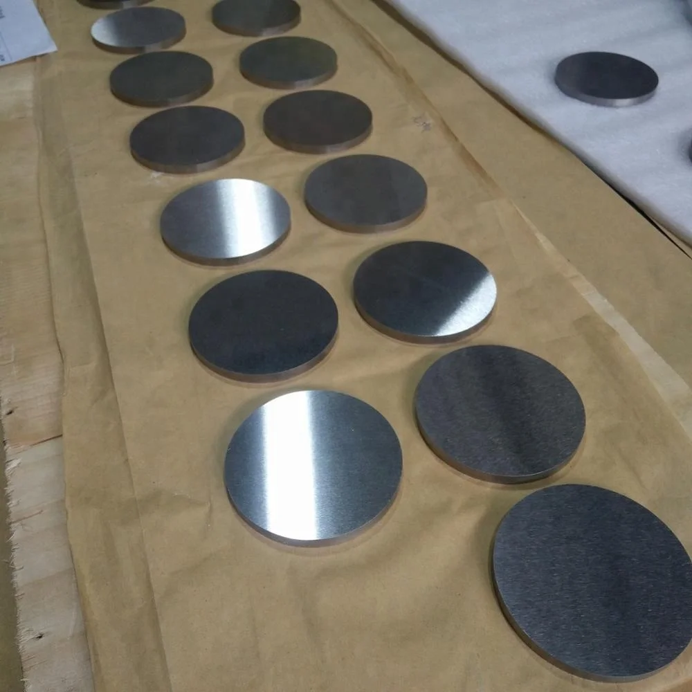 ground finish pure tungsten disc wolfram round price per kg