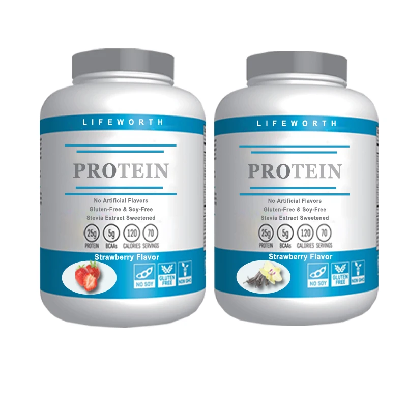 Молочный протеиновый изолированный порошок фирменной торговой марки Lifeworth