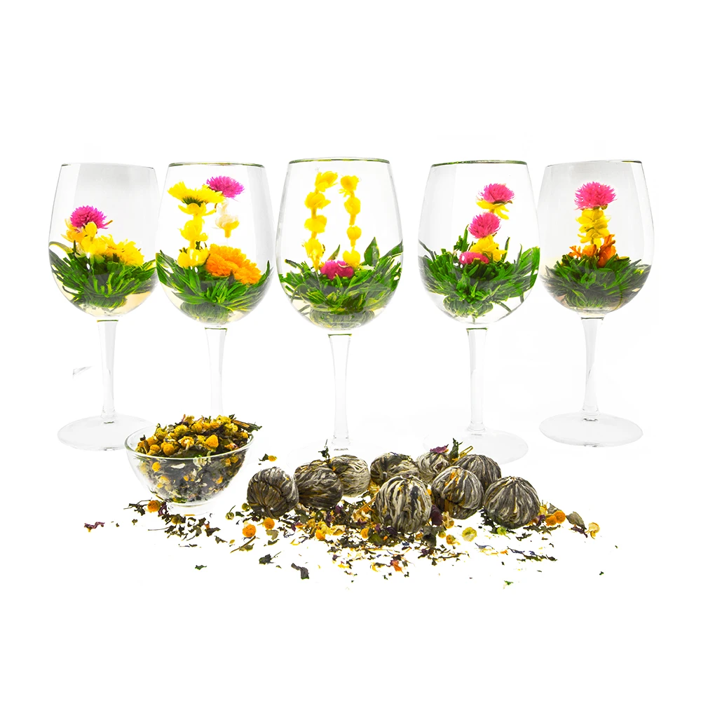 Lychee Mint Peach Strawberry Mango Flavored Tea White/Strawberry Green And Black Tea Material Chinese Blooming Tea