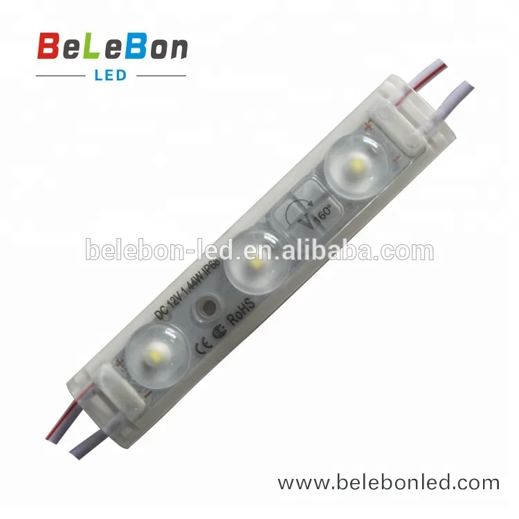 DC12V 3 светодиода 1 44 Вт 160 градусов Водонепроницаемая ip67 наружная линза для переднего магазина Витрины Магазина светодиодная модульная