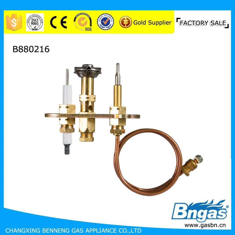 Commercial natural flame gas pilot burner