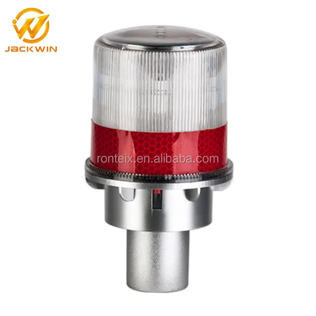 Solar LED Flashing Traffic Marine Warning Light / Solar Blinker Light