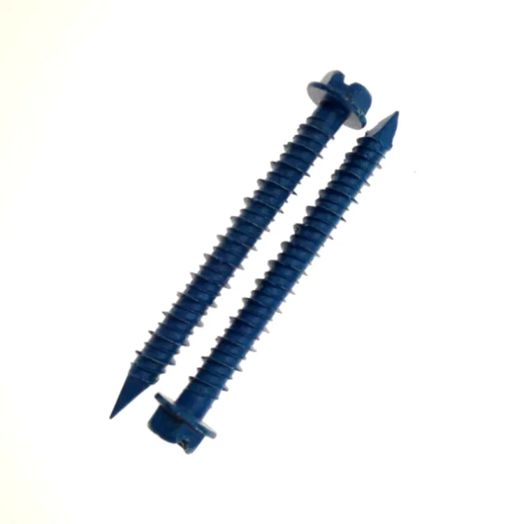 Болты с шестигранной головкой Винты для кладки сталь самонарезающие Hi-lowthreads бетона 7 5 мм квадратный точки синий Dacromat