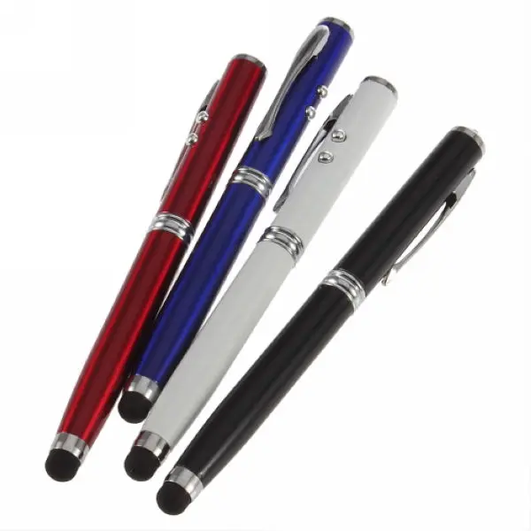4 in 1 multi function touch pen , laser stylus pen
