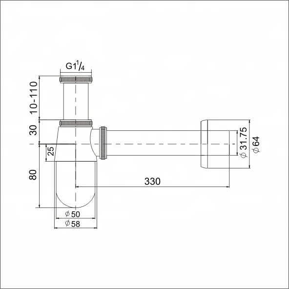 Новый Дизайн 2016, круглая сифонная ловушка для бутылок в ванную комнату
