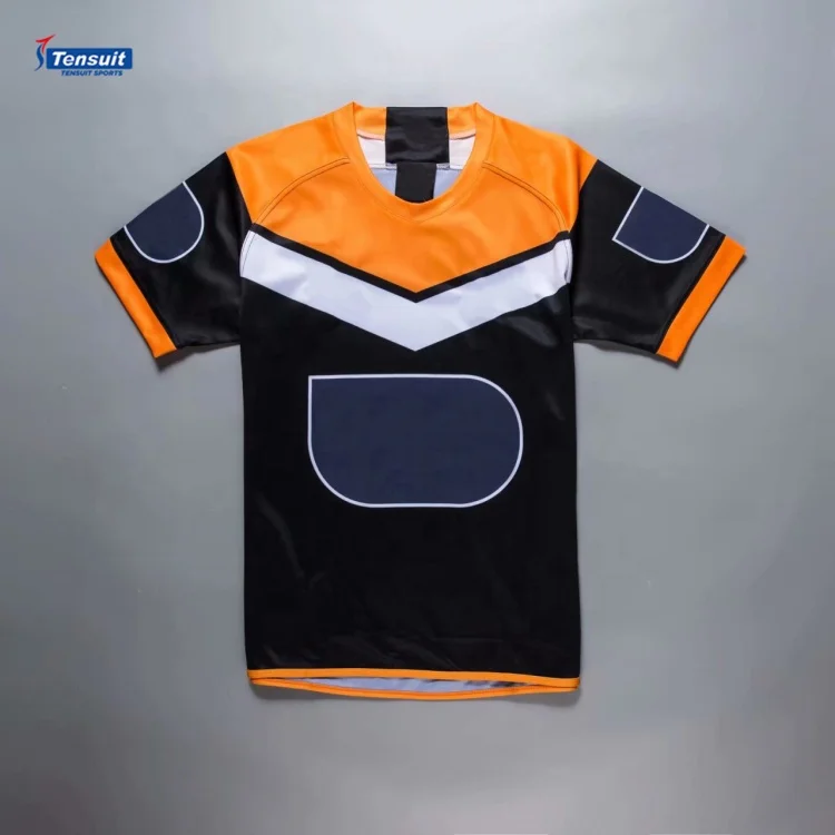 Latest thailand quality Rugby Football Wear Uniform Shirt Jersey