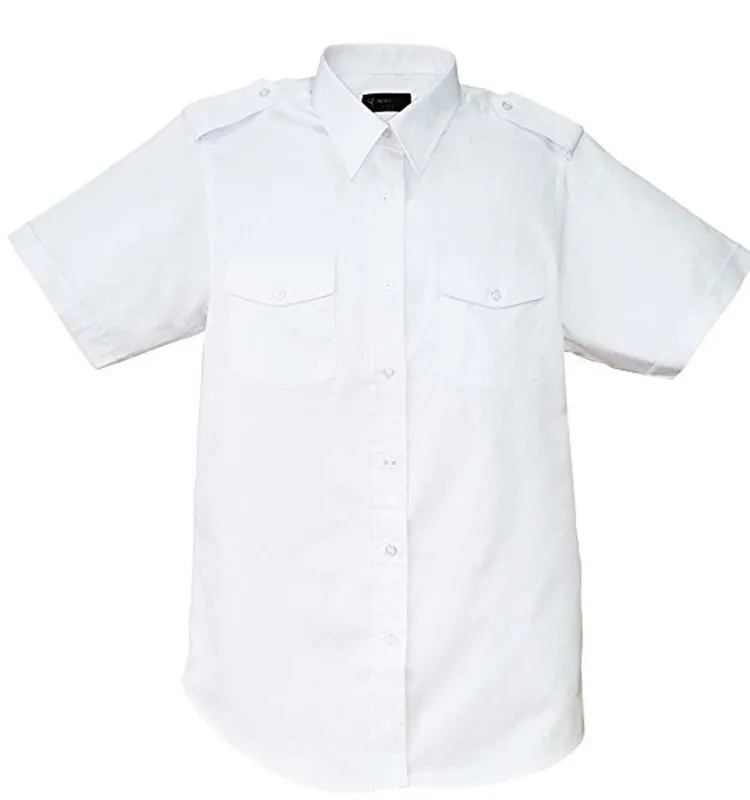 
custom high quality short sleeve elegant airline pilot uniform 