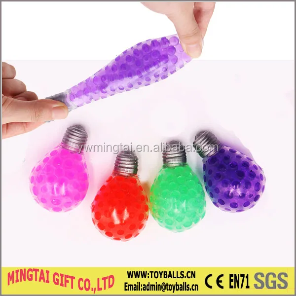 Fruit Shape Waterbead Stress Balls Capsule Toys Splat Fruit Toys Mesh Squishy Ball For Vending