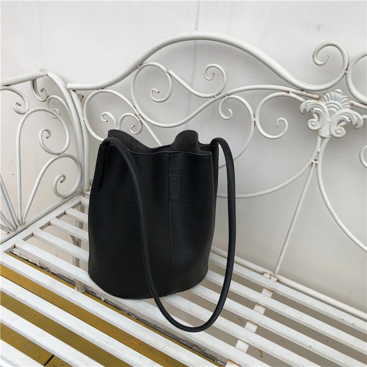 Оптовая продажа, модная женская сумка-мешок из искусственной кожи, женская сумка