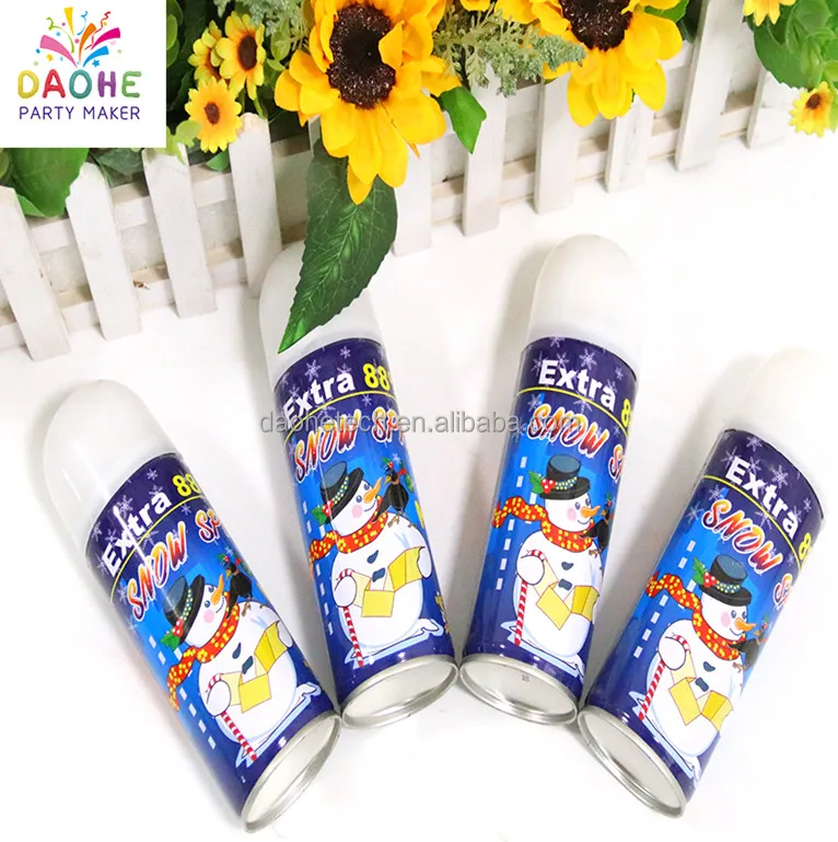 Most popular wholesale artifical  joke snow spray for festivals 250ml