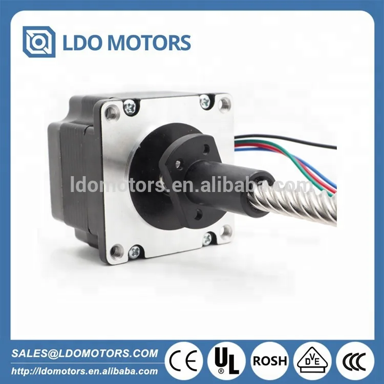 China Manufacture Tr8x8 300mm length Leadscrew Nema 23 hybrid Non-captive linear actuators Stepper motor for Robotic Machine