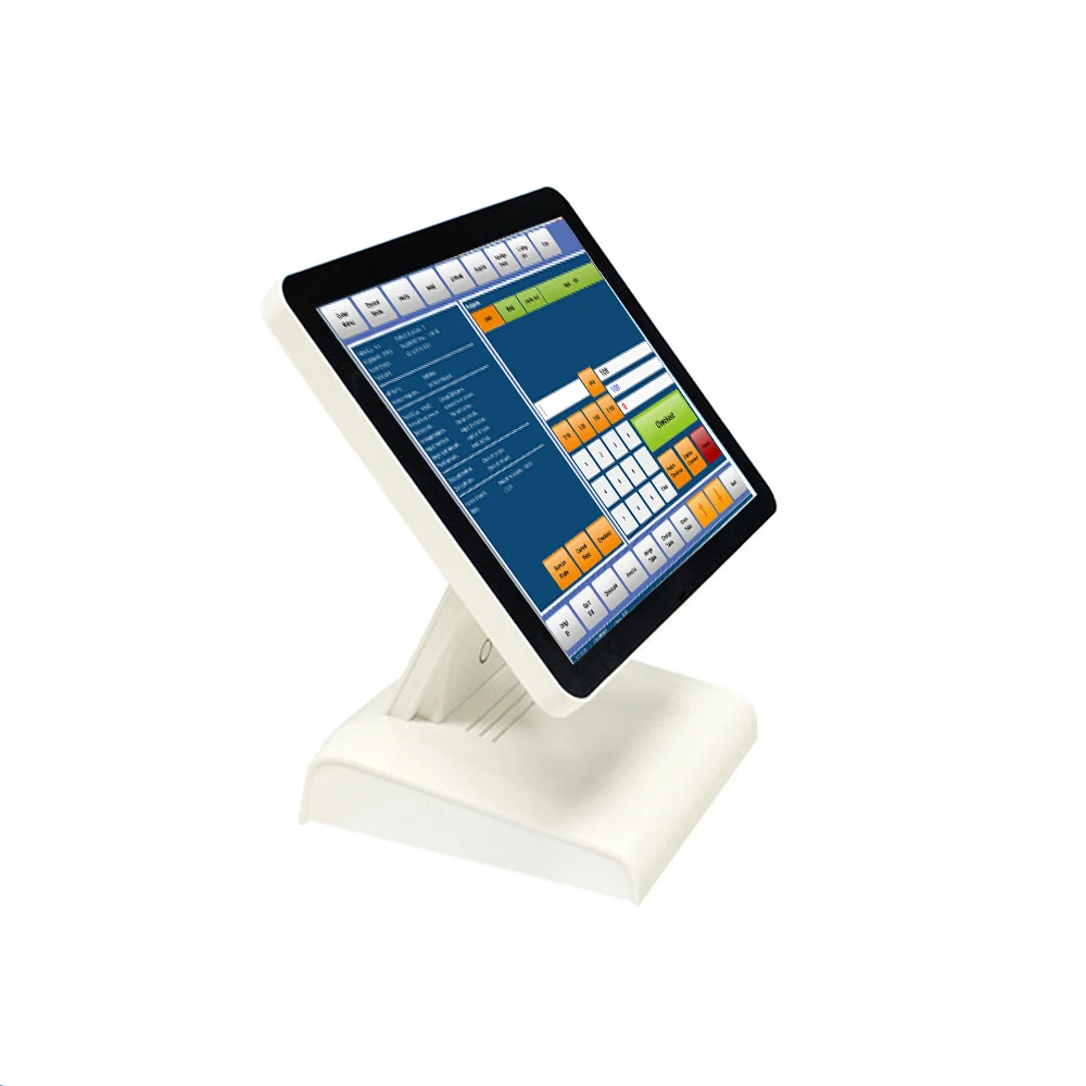 Белый цвет 15 дюймов Розничная продажа POS сенсорный экран до/сенсорный экран POS терминал все в одном Pos машина POS1619
