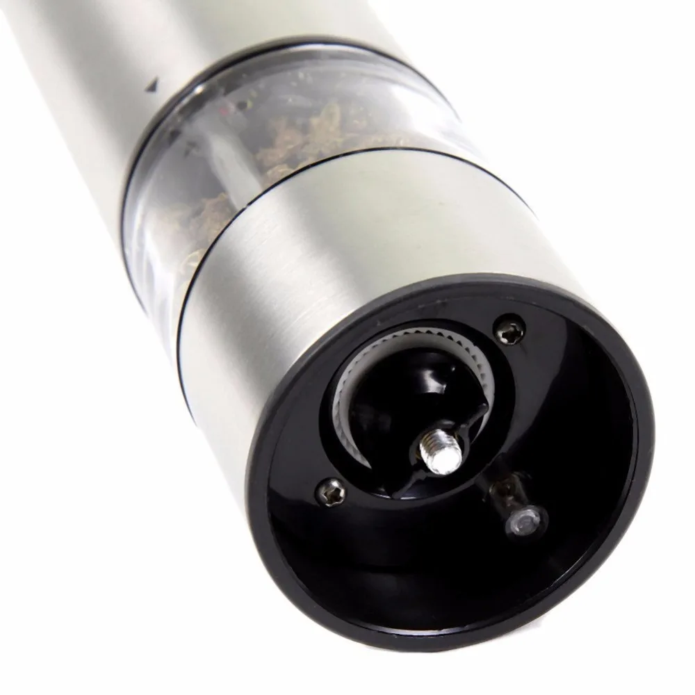 
Factory wholesale Stainless Steel Electric Salt and Pepper Mills 