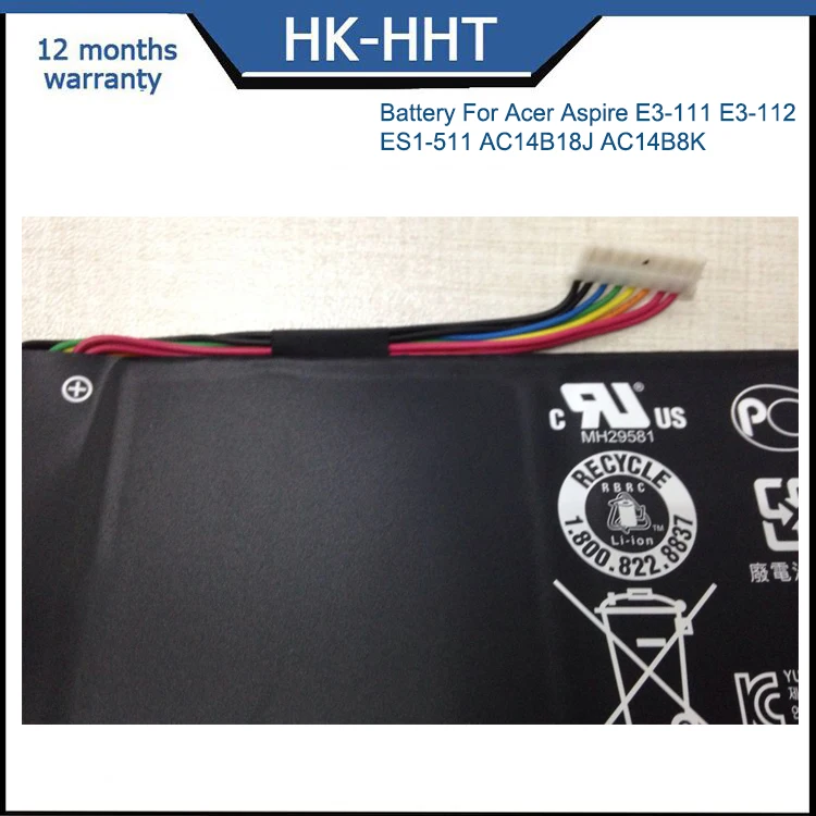Laptop battery for Acer E3-111 E3-112 ES1-511 AC14B18J AC14B8K Battery