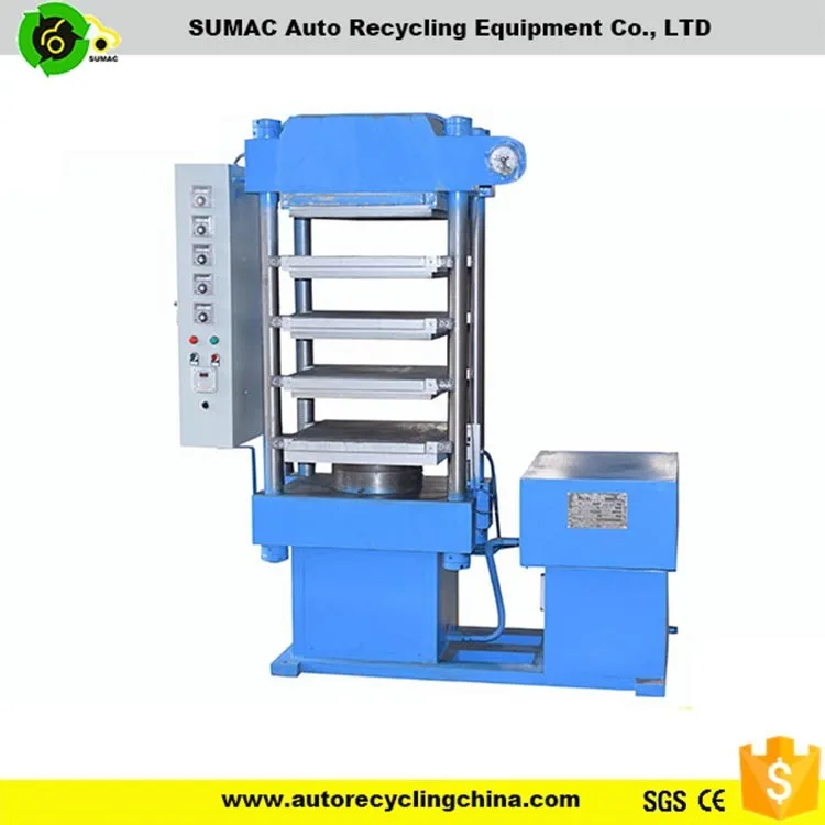 Swimming pool edge rubber tile making machine