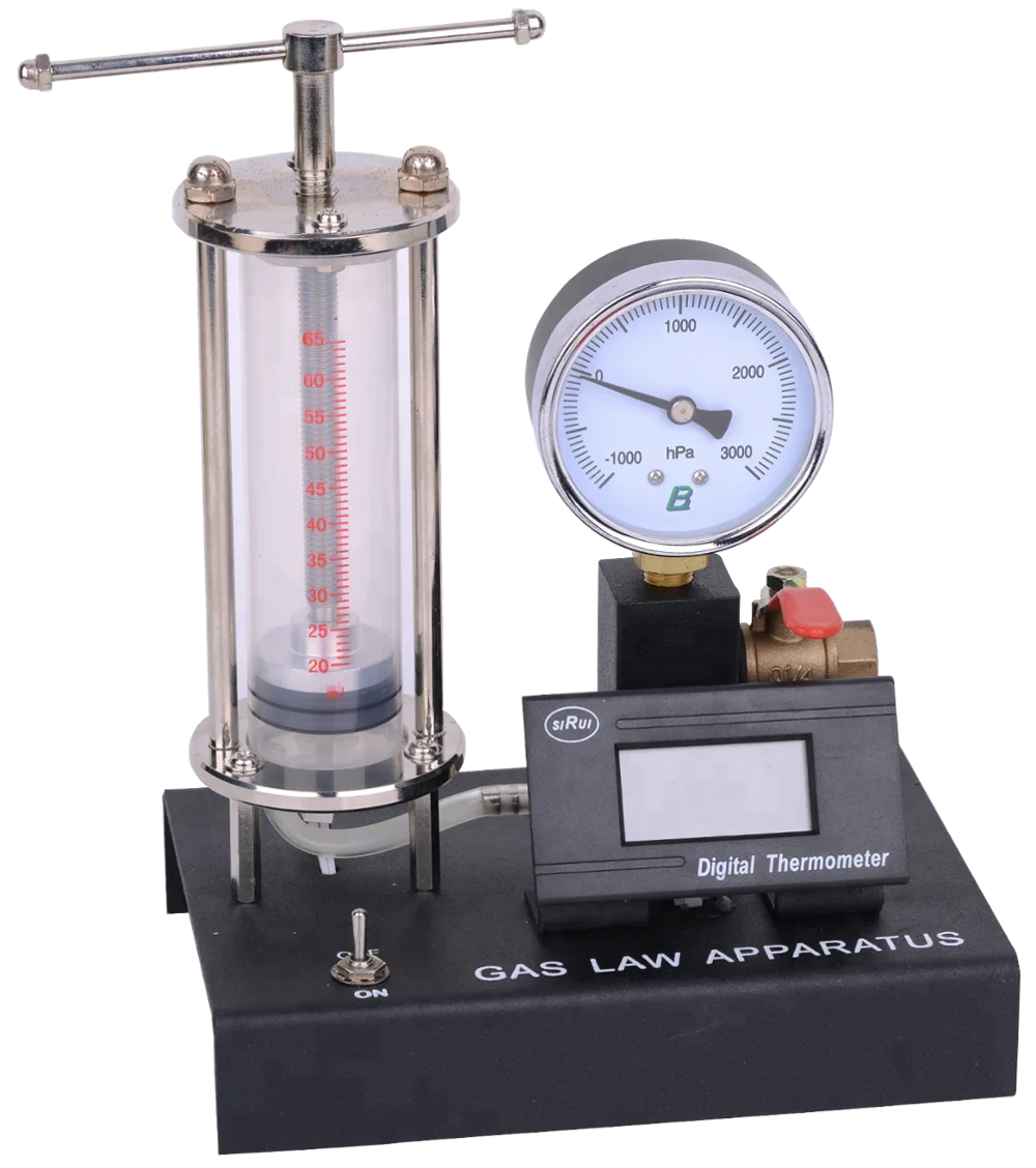 Правовая аппаратура Boyle с манометром и термометром, газовая правовая аппаратура