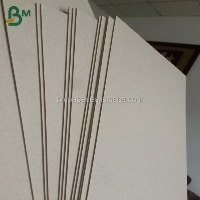 
Factory price strawboard paper wrapping paper grey board for making covers 