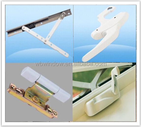 PVC manual crank opening kitchen window PVC hand crank windows