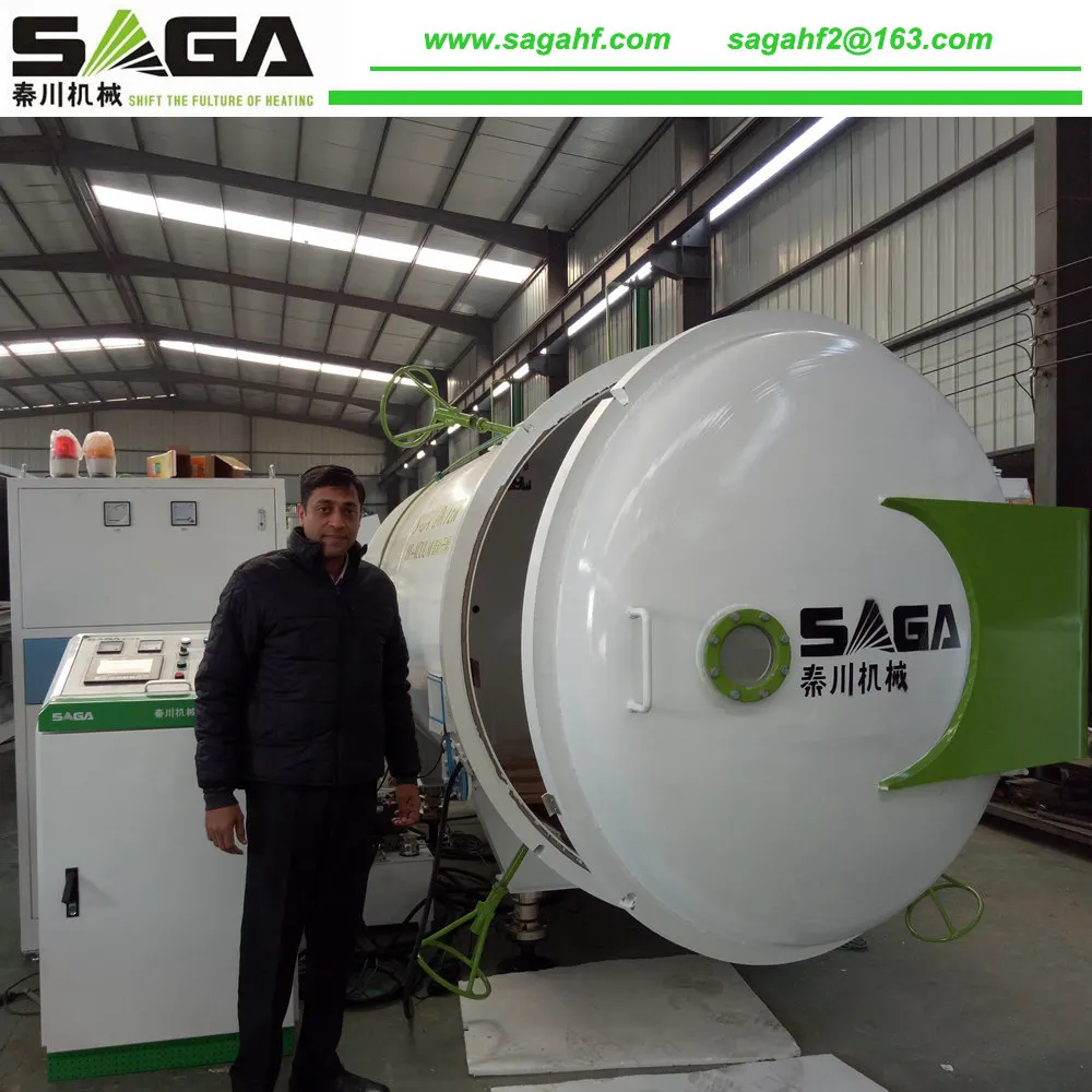 Log Sawmill High Frequency Vacuum Dryer For Wood HFVD100-SA