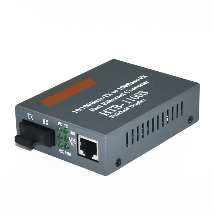 Single Mode 25km Dual Fiber 10 100 base tx fx fiber optic media converter