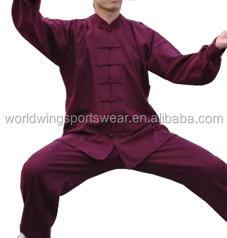 Mens mangenta fiberflax Sweat absorbent wear comfortably KUNGFU uniforms