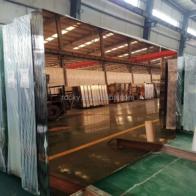 Qingdao Factory Double coated Clear and Tinted Silver and Aluminum Mirror glass sheet for building room decoration