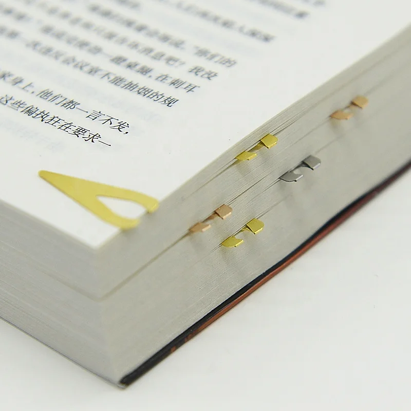 Brief Style coloful Metal Paper Clip Bookmark Stationery School Office Supply Escolar Papelaria