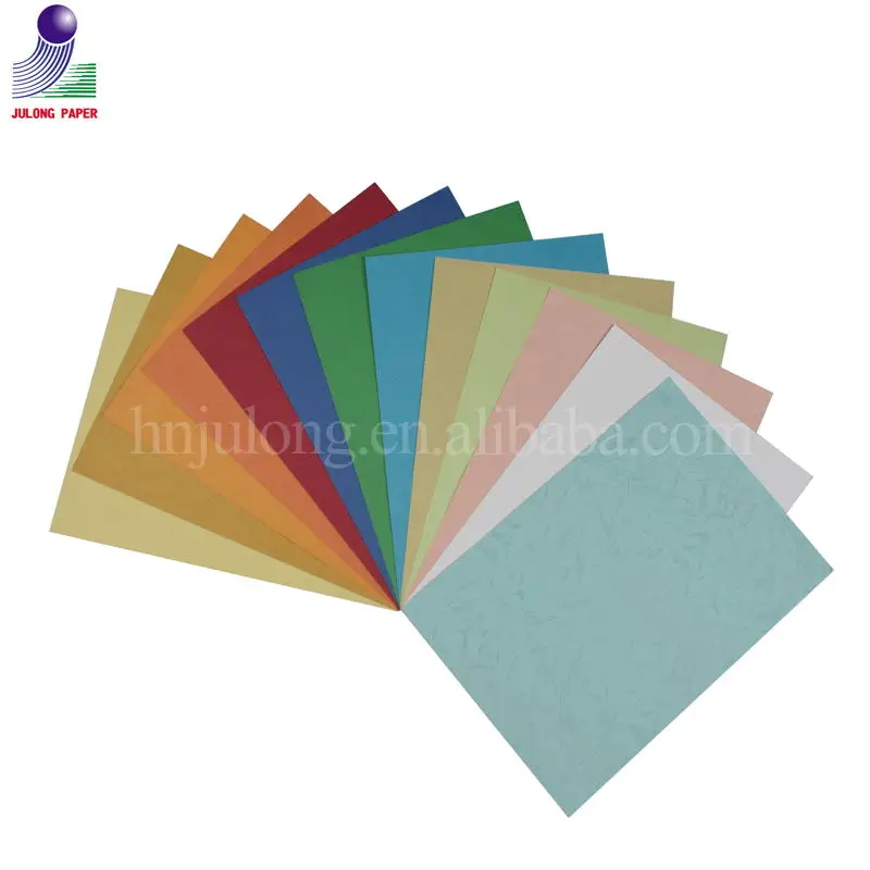 230gsm Colour a4 hard covered binding cover embossed paper uncoated woodfree