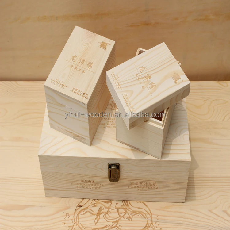 
Custom Printed/Painted Natural Wooden Tea Bag Box wooden box wooden gift box 