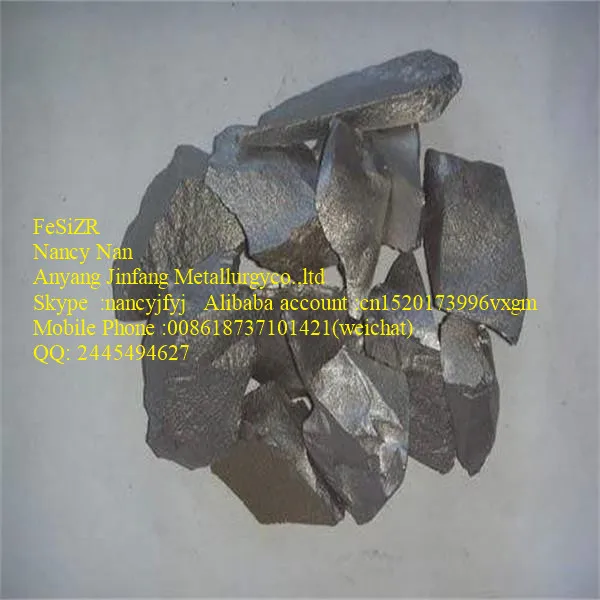 SiZr Ferro silicon zirconium Inoculant, FeSiZr alloy from AYJF NANCY NAN