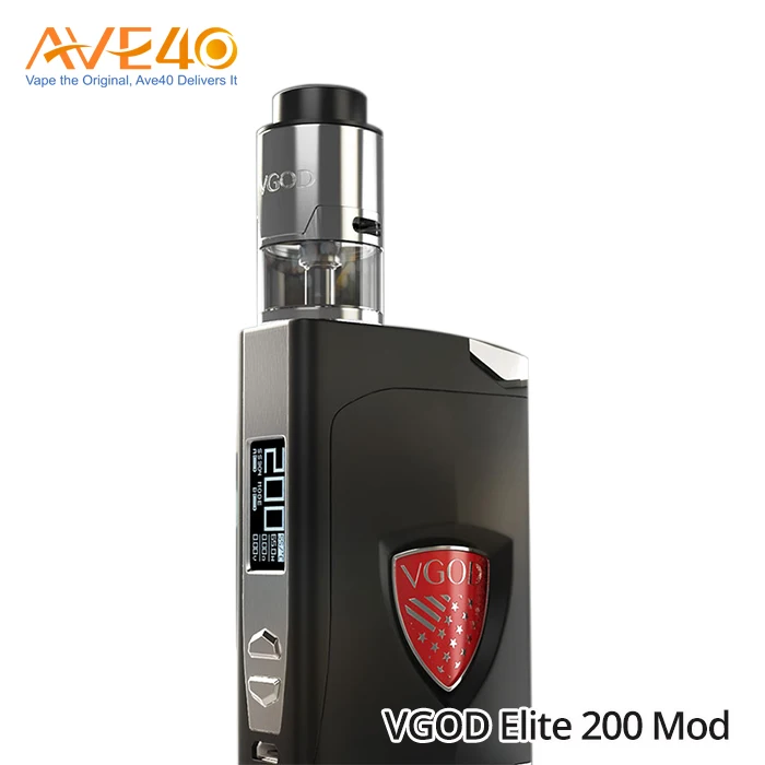 Трендовый горячие продукты VAPE моды выразить Али vgod Elite 200 коробка Мод Совместимость со 510 разъем испаритель танк