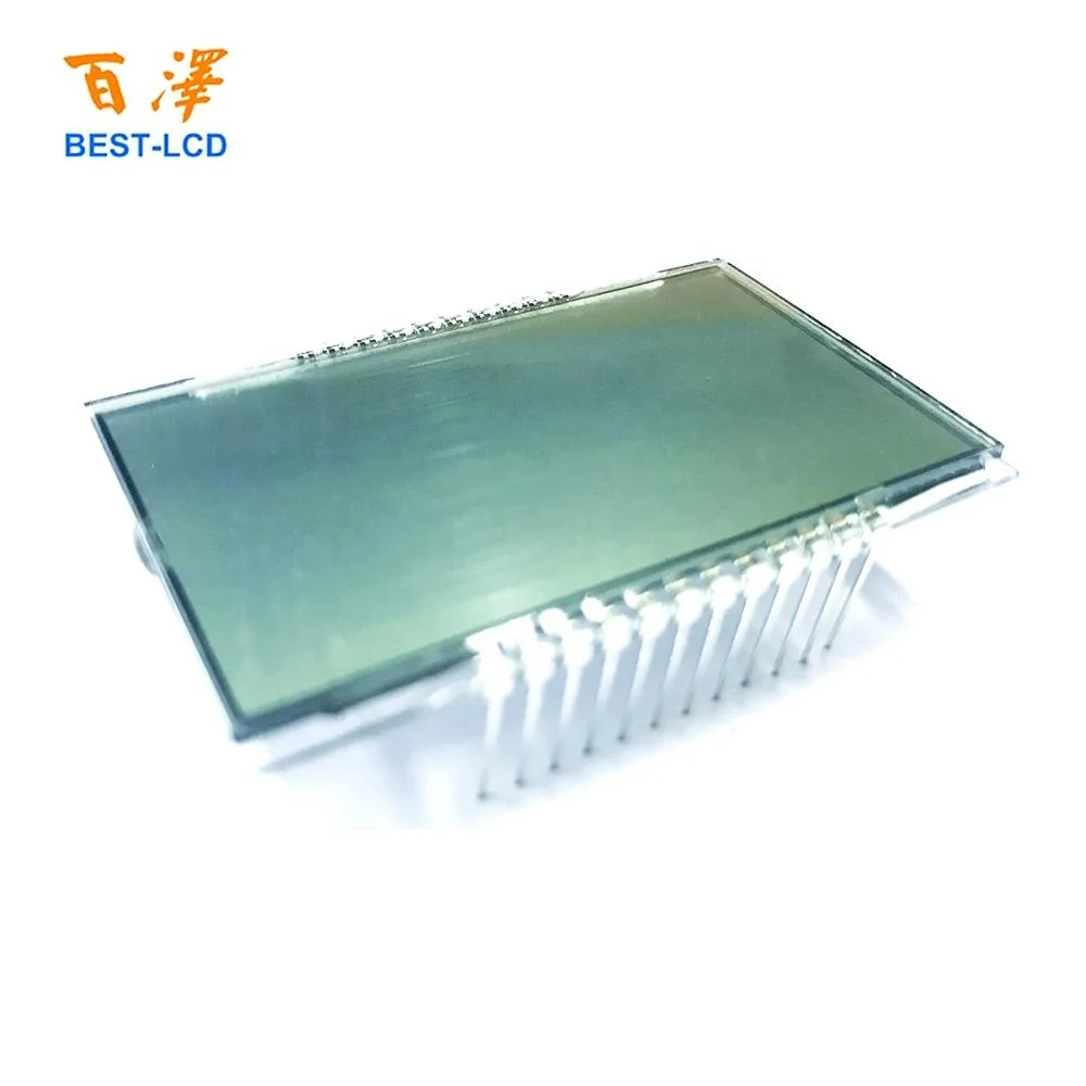 Newly Customized 22 pins Monochrome Segment HTN LCD Display For Industrial Meter / Multimeter/Hybrid Meter etc.